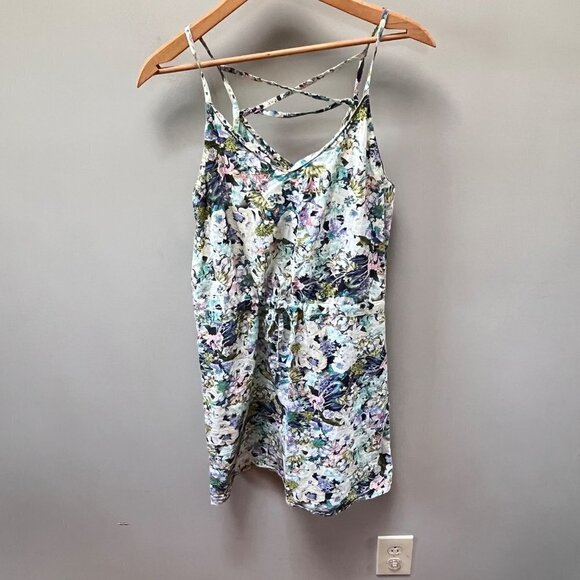 Plum Pretty Sugar‎ Green Floral Mini Dress Size S - Picture 1 of 6